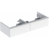 GEBERIT KÚPEĽNE Skrinka pod dvojumývadlo iCon, s 2 zásuvkami, 118.4cm, 24.7cm, 47.6cm, biele, biela, 502.314.01.1