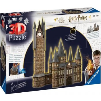 Ravensburger 3D puzzle Harry Potter: Rokfortský hrad - Astronomická veža 540 ks svítící