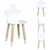 HOME DECO KIDS Detská stolička Hviezda biela