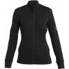 Dámska funkčná mikina Icebreaker Women Merino 260 Quantum IV LS Zip Veľkosť: L / Farba: čierna/sivá