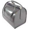 Top-Nechty Sivý lakovaný kabelkový kufrík na kozmetiku 35x 24,5 x 30,5 cm 5642