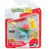 Jazwares Pokémon Battle Figure Set Figure 3-Pack Pikachu #2, Jangmo-o, Ivysaur