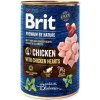 Brit Premium by Nature Chicken with Hearts 400g konzerva pre psov