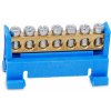 ELCON s.r.o. Rozbočovací mostík N-7CZ modrý (7x 16 mm2) - 63 A na DIN lištu
