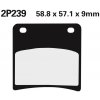 NISSI BRAKE PADS 2P-239NS SINTER METAL