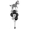 Balónová kytica Zebra 9ks