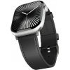 Epico Watch Strap Leather for Apple Watch SE/Series 1-9 (42/44/45 mm)/10 (46 mm)/Ultra (49 mm) – čierny 9918131300013