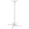 Stropný držiak na projektor Vivolink 35kg max, 60.5 - 90.5 cm, 360°, biela farba