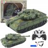 LEAN Toys T90 diaľkovo ovládaný RC vojenský tank Svetlá Zvuky Zelená 1:18