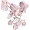 DeCuevas 90875 Skladací kočík pre dvojčatá bábiky s taškou Sophie 2025 - 91 cm