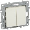 Legrand 764602 NILOÉ č.5b DVOJITÝ STRIEDAVÝ PREPÍNAČ BÉŽOVÝ + predĺžená záruka na 3 roky