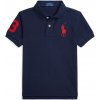 Detská bavlnená polokošeľa Polo Ralph Lauren 322703635100 tmavomodrá 109-116