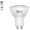 Inteligentná žiarovka BrainLight LED, závit GU10, 5,5 W, WiFi, APP, stmievateľná, farebná