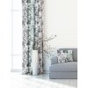 Záves dekoračný alebo látka, New York Akvarel vetvičky, šedomodrý, 150 cm 150 cm