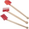 Detské záhradné náradie - 30 cm červené - set