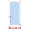 Soft Plastové okno 80x165 cm, otváravé a sklopné