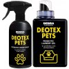DEOTEX PETS | Praktický set pro domov plný mazlíčků | pohlcovač pachů & speciální tekutý prací prostředek s probiotiky | 500 ml + 525 ml