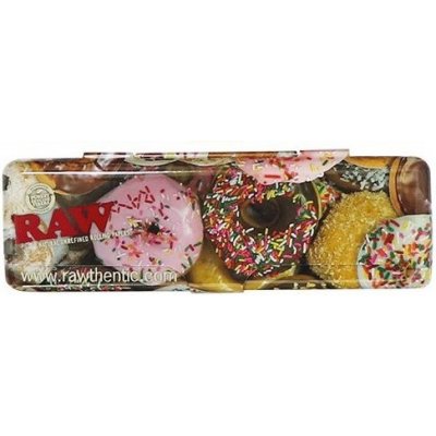 RAW kovový obal na King Size cigaretové papieriky donuty