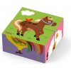 Drevené puzzle kocky pre najmenších Viga Farma