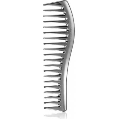 Janeke Chromium Line Wavy Comb for Gel Application hrebeň na vlasy na nanášanie gélových produktov 18,5 x 5 cm 1 ks