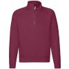 Premium Zip Neck Raglan Sweat , Burgundy, S Farba: Burgundy, Velkost: L