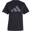 Dámske tričko adidas, ANIMAL TEE W Čierna,Sivá XL