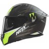 Helma NOX N401 CROWER černá matná/žlutá fluo - XL - doprava zdarma