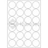 Labelea Samolepiace etikety kruh 45x45 mm odolné priehľadné lesklé plastové, na hárku A4, pre laserovú tlač, Farba etikiet Priehľadná, Počet hárkov v balení 100 E40999045T024S