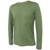 Pánske funkčné termo tričko s dlhým rukávom Krlap z ovčej vlny zelenošedá / Udržuje telesnú teplotu Veľkosť L
