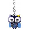 Kovový prívesok na batoh / kľúče sova, strom života modrá 1ks
