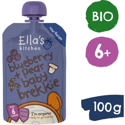 Ella's Kitchen BIO Raňajky čučoriedka a hruška 100 g