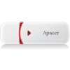 Apacer USB flash disk, USB 2.0, 64GB, AH333, bílý, AP64GAH333W-1, USB A, s krytkou
