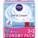 Nivea Baby Soft&Cream detské obrúsky 4 x 63 ks