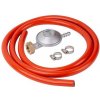 Strend Pro Regulátor plynu C31-30, 28-30 mbar, UK8 mm, EN16129, 2x spona, hadica 1,5 m