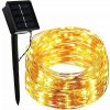 Forever Light Solárna LED medená reťaz 20m+2m, 200xLED, 600mAh, 8funkcií, IP44, teplá biela [RTV100387]