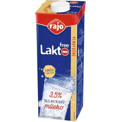 Rajo Lakto Free Bezlaktózové plnotučné mlieko 3,5% 1 l
