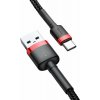 Baseus CATKLF-B91 Cafule USB-C 3A, 1m, červený