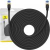 Opletený sieťový kábel cat.7 Baseus Ethernet RJ45, 10Gbps, 20m (čierny)