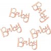 Konfety nápis ,,Baby růžovo-zlatý 14g