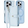 DUX DUCIS Lawa 2v1 odnímateľné flipové púzdro s MagSafe a peňaženkou pre iPhone 16 Pro Max - modré - možnosť vrátiť tovar ZADARMO do 30tich dní