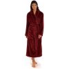 VÝPREDAJ - Dámsky župan so šálovým golierom Lilly 2119 3651 burgundy - Vestis XL