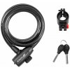 FORCE zámok STRONG špirálový s držiakom 180cm/12mm, čierny