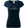 Pozemný hokej ekg - hokejky - Dámske tričko Pure - 3XL ( Tmavomodrá (veľmi tmavá - skoro čierna) )