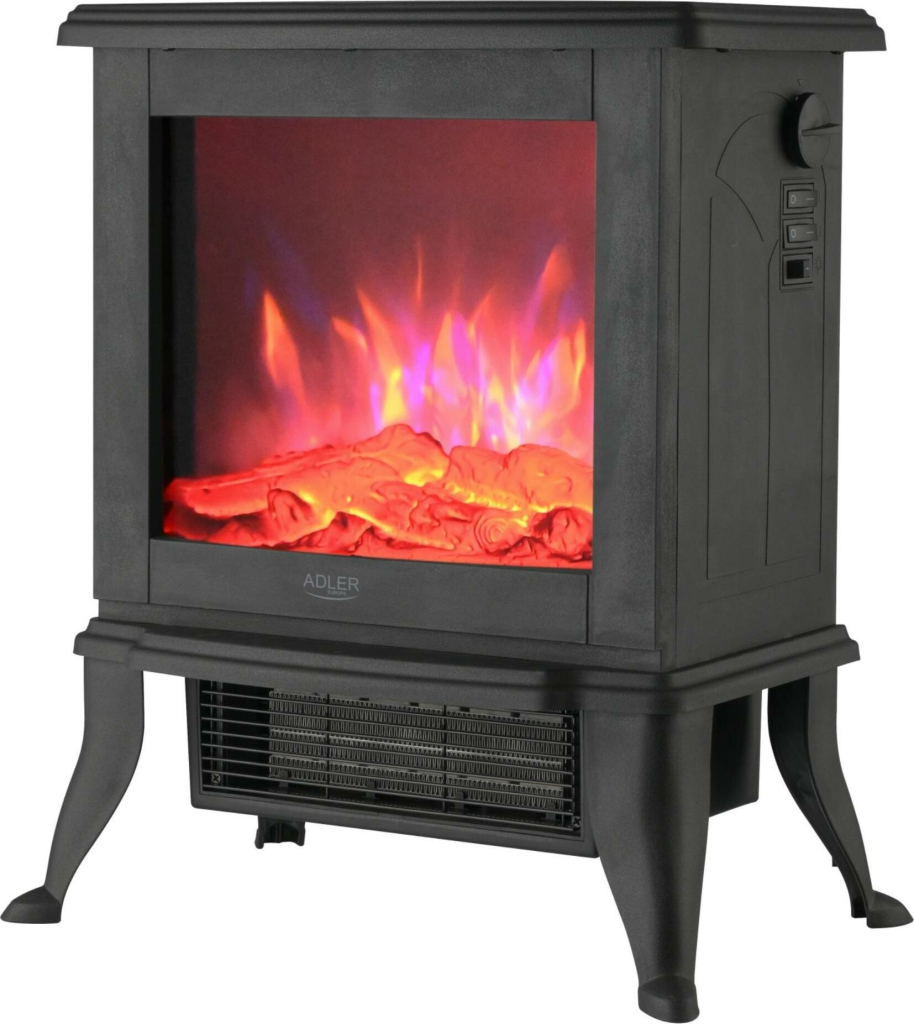 Adler Stojaci elektrický krb s funkciou ohrevu AD 7754 1800 W