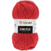 YarnArt Jeans Plus 90 červená