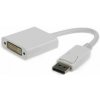 Kábel CABLEXPERT red. Displayport na DVI, MF, biela A-DPM-DVIF-002-W