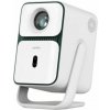 Wanbo Projector T2 Ultra Portable Full HD 1080P, Android TV 11 with 120 degree Gimbal Mount, White EU