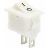 Kolískový vypínač obdĺžnikový mini KCD11-101, bielý 250V/3A