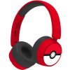 OTL - Pokémon náhlavní dětská bezdrátová sluchátka - Pokéball - červená
