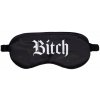 Ouch! Bitch Satin Blindfold, hebká maska na oči s nápisom
